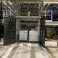 Грузовой подъемник в металлокаркасной шахте, 2000 кг в Самаре